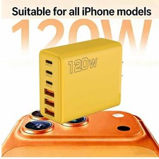 120W Fast Charging USB Type C Wall Charger For iPhone 17 16 15 14 13 12X Pro Max