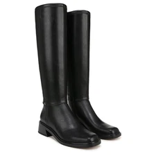 Franco Sarto Geralyn Women's Black Wide Calf Knee High Boots NW/OB 11M