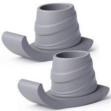 Vive Walker Ski Glides 2 Pack - Accesories for Seniors Folding Walkers Grey