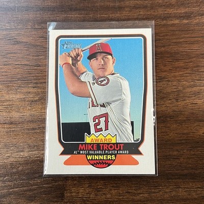 2016 Topps Heritage - MIKE TROUT - Award Winner - ANGELS