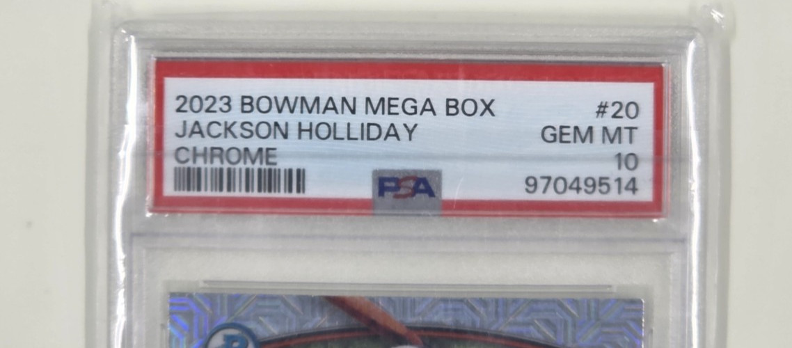 Jackson Holliday 2023 Bowman Mega Box BCP‑20 PSA 10 Gem Mint Orioles Prospect view 3