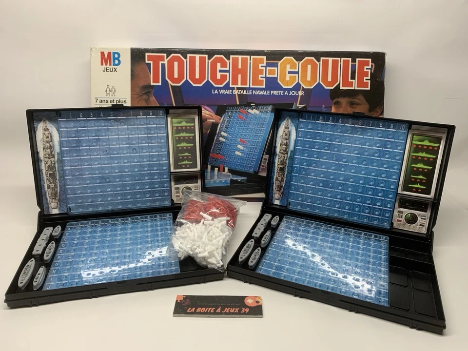 ♠️ JEU DE SOCIÉTÉ - Vintage - Touché-Coulé Bataille Navale - Année 1986♠️ - Photo 1/4