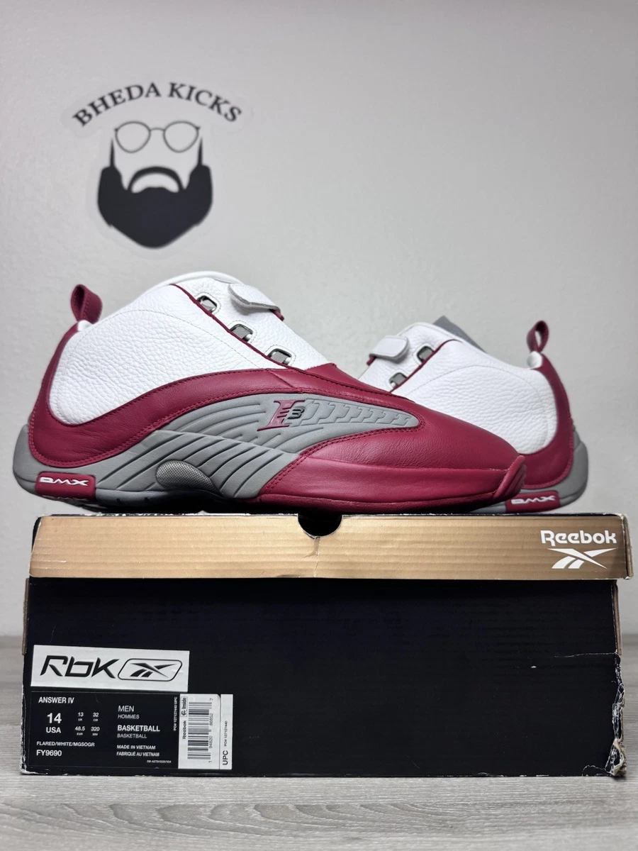 希少　Reebok Answer4.5 White Red Black Preços baixos em Reebok Answer 4 OG 2021 White Red | eBay