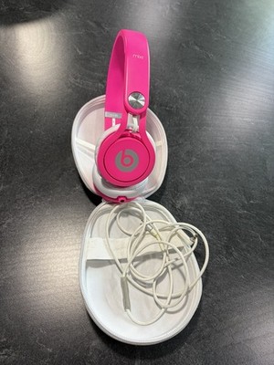 Beats by Dr. Dre Mixr Neon Pink On-Ear Headphones + Case - Tested