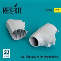 Reskit RSU32-0091 - 1:32 OV-10D Bronco Exhaust For Kittyhawk Kit (3D Printed)