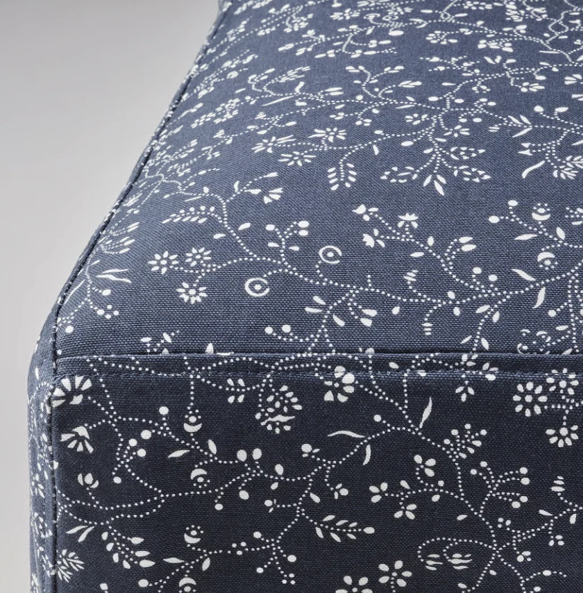 IKEA Bergmund Stuhl Schonbezug - mittellang - Ryrane dunkelblau - offener Karton - Bild 3 von 4