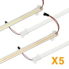 5Pcs 72LEDs LED Strip Clear Shell Milky White Shell 30/50cm LED Kitchen Lighting