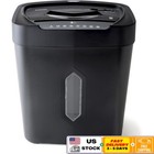 12-Sheet Crosscut Paper Shredder Credit Card Destroyer 5.2 Gal Wastebasket New