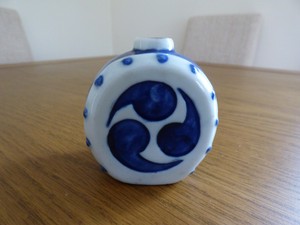 antique blue and white snuff bottle