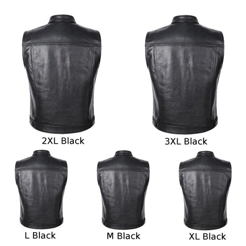 Stylish Men's Cut off Oversized Vest in Faux Leather Perfect for Clubbing - Picture 12 of 36