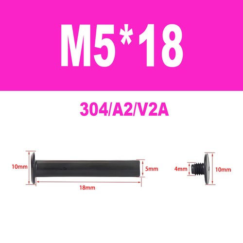 Edelstahl A2 V2A Möbelschrauben Hülsenschrauben Verbindungsschraube M4-M5 - Bild 35 von 50