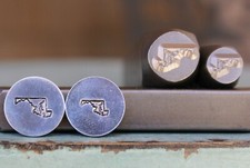 SUPPLY GUY 6mm/8mm Maryland US State Metal Punch Design 2 Stamp Set SGCH-342MD