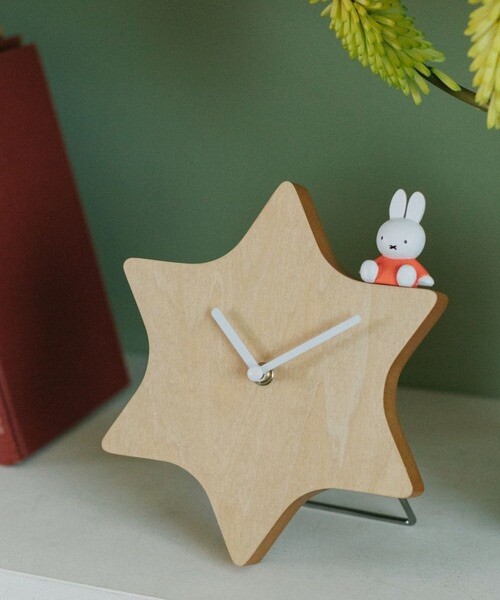 Dick Bruna✖️studio clip wall clock Miffy Figure Star Wood Wall Clock Dick Bruna × studio CLIP Limited