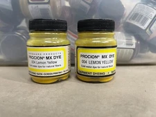 Jacquard Procion MX Fiber Reactive Dyes 2/3 fl oz Lemon Yellow 004 Quantity 2