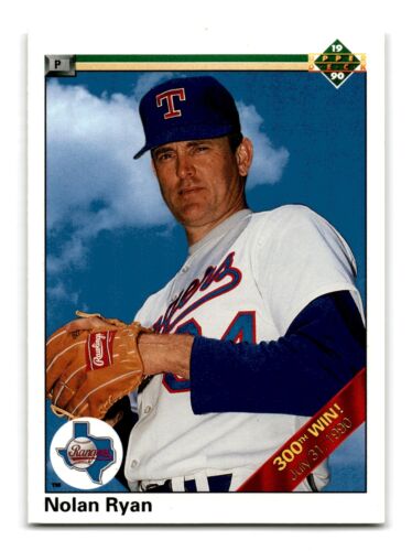 Nolan Ryan 1990 Upper Deck #734b HOF Texas Rangers Centered Mint