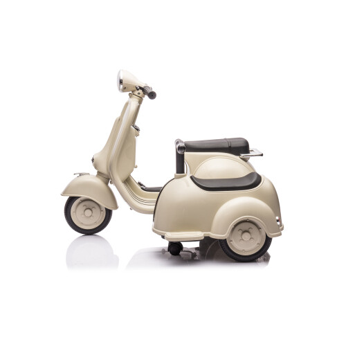 Kids Motorcycle Toy 6V LICENSED Vespa Scooter Motorcycle with Side Car for Kids - Picture 3 of 17