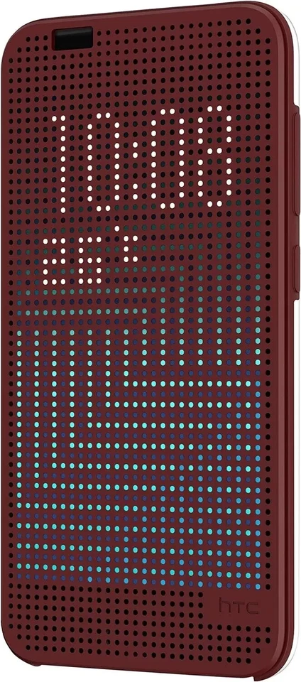 Official HTC One A9 Dot View Ice Premium Case - Dark Red 99H11979-00 - Image 4 of 4