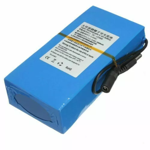 Batería portátil recargable de iones de litio de 12 V CC con interruptor de cargador - Imagen 12 de 28