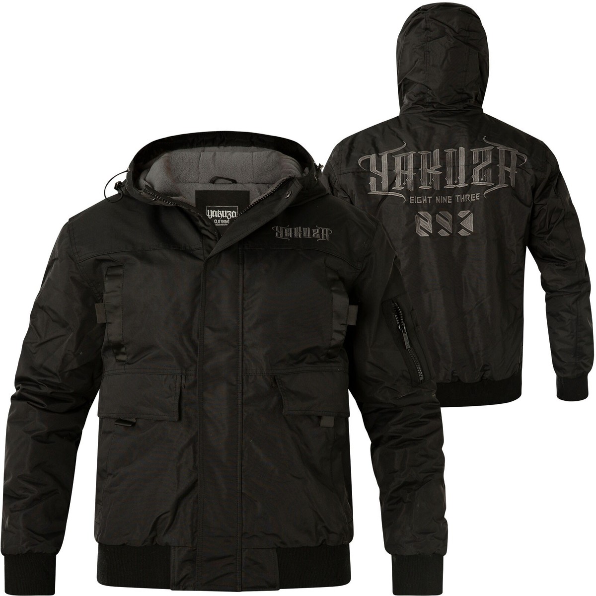 Yakuza Premium Herren Sweatjacke 3925 A Schwarz - Limitierte Kapuzenjacke