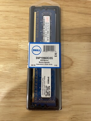Dell PC3-8500 2 GB DIMM 1066 MHz DDR3 SDRAM Memory (SNPY996DC/2G)