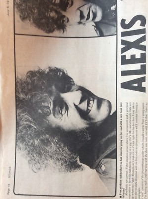 H1j Ephemera 1971 Artikel Alexis Korner