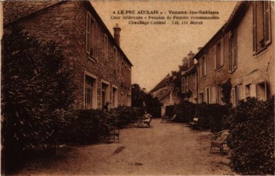 Old postcard VENUX-les-SABLONS Le Pre Auclair - family pension (1329649)