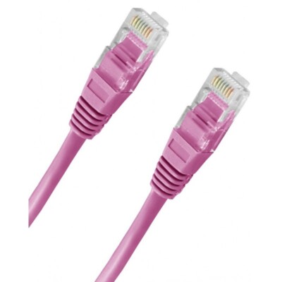 20m Rosa RJ45 Ethernet Netzwerkkabel Cat6 Leitung VOLLKUPFER LAN UTP POE Großhandel
