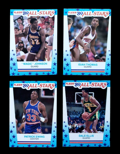 1989-90 Fleer Basketball All Star Sticker Complete Set (1-11) JORDAN MAGIC BIRD - Picture 6 of 15