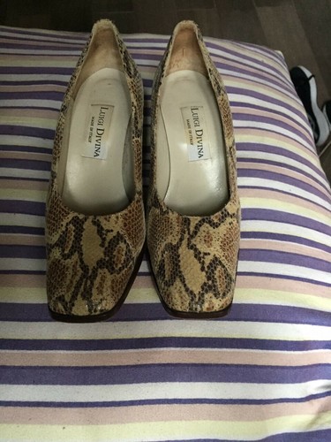 SCARPE DONNA PELLE DI PITONE LUIGI DIVINA N.38 IT | eBay