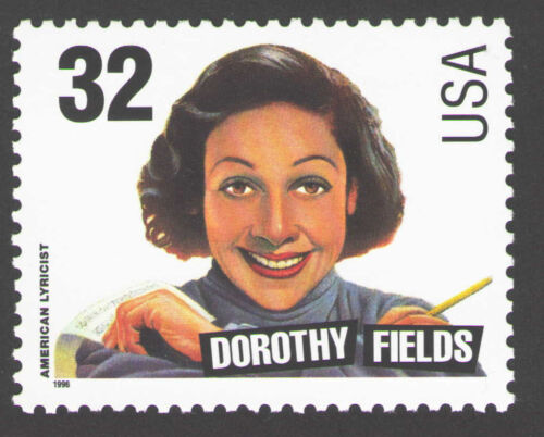 EE. UU. 3102. 32c. Dorothy Fields. Compositor de canciones estadounidense.  Como nuevo. NH. 1996 - Imagen 1 de 1