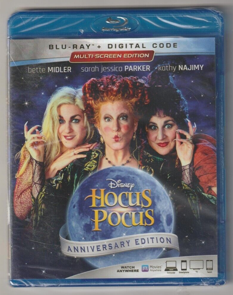 HOCUS POCUS: Bette Midler – BLU-RAY MOVIE NEW, FACTORY SEALED!