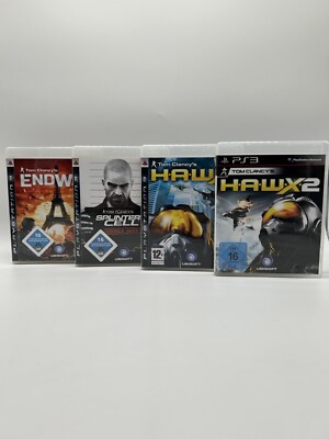 4x Sony Playstatio 3 PS3 Tom Clancy's Bündel HAWX 1+2 Splinter Cell EndWar TOP!