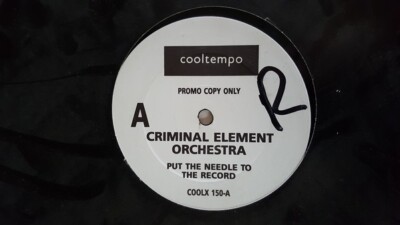 Criminal Element Orchestra - Put The Needle To The Record (12'', P/Mixed, Promo)