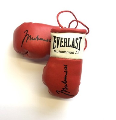 Boxing Posters Muhammad Ali Photo Collage And Autographed Boxing Gloves ...
