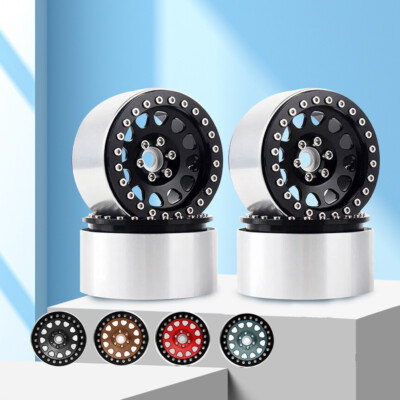 INJORA 2.2'' CNC Beadlock Wheel Rims for SCX10 RR10 TRX4 Wraith 90048,90018,YQW22