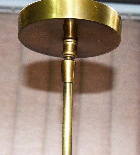 Vintage Antique Brass Mid Century 12 Arms Sputnik Pendant chandelier Fixture - Picture 4 of 7