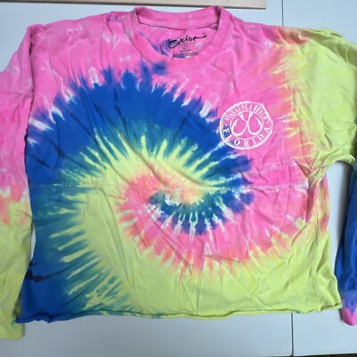 Exist T-Shirt Women s Small Long Sleeve Tie Dye Pensacola Beach Florida