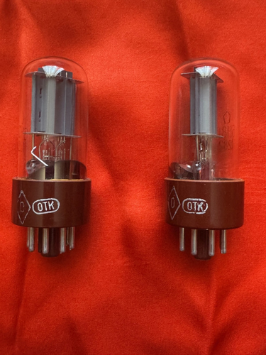 2 Stück 6SN7 6N8S 1578 Foton Doppeltriodenröhre Same Date Code Soviet NOS - Bild 4 von 4