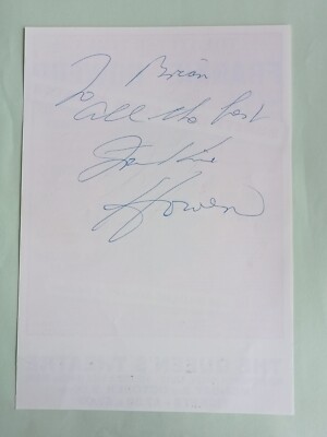 Frankie Howerd ''Carry On'' ''Up Pompeii'' persönlich signierter Tourflyer AFTAL COA