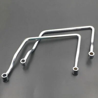 Chrome 11 CM Sacoche de selle Soutien Support de montage sur barre Pour Honda - Photo 1/4