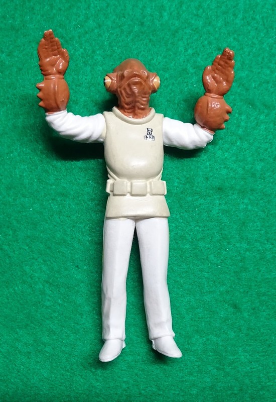 Star Wars 1994 Vintage Admiral Ackbar bendy figure