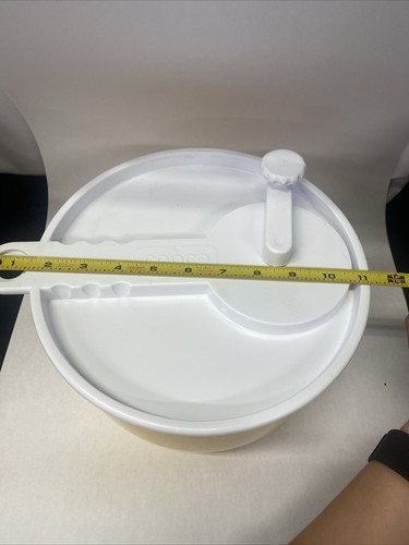 Vtg Copco Large Yellow Salad Spinner White Lid Sam Lebowitz Design #604 USA EUC - Picture 17 of 18