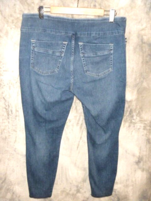 ROCK & REPUBLIC DENIM RX FEVER PULL ON SKINNY JEANS SIZE 18 M .. WOW