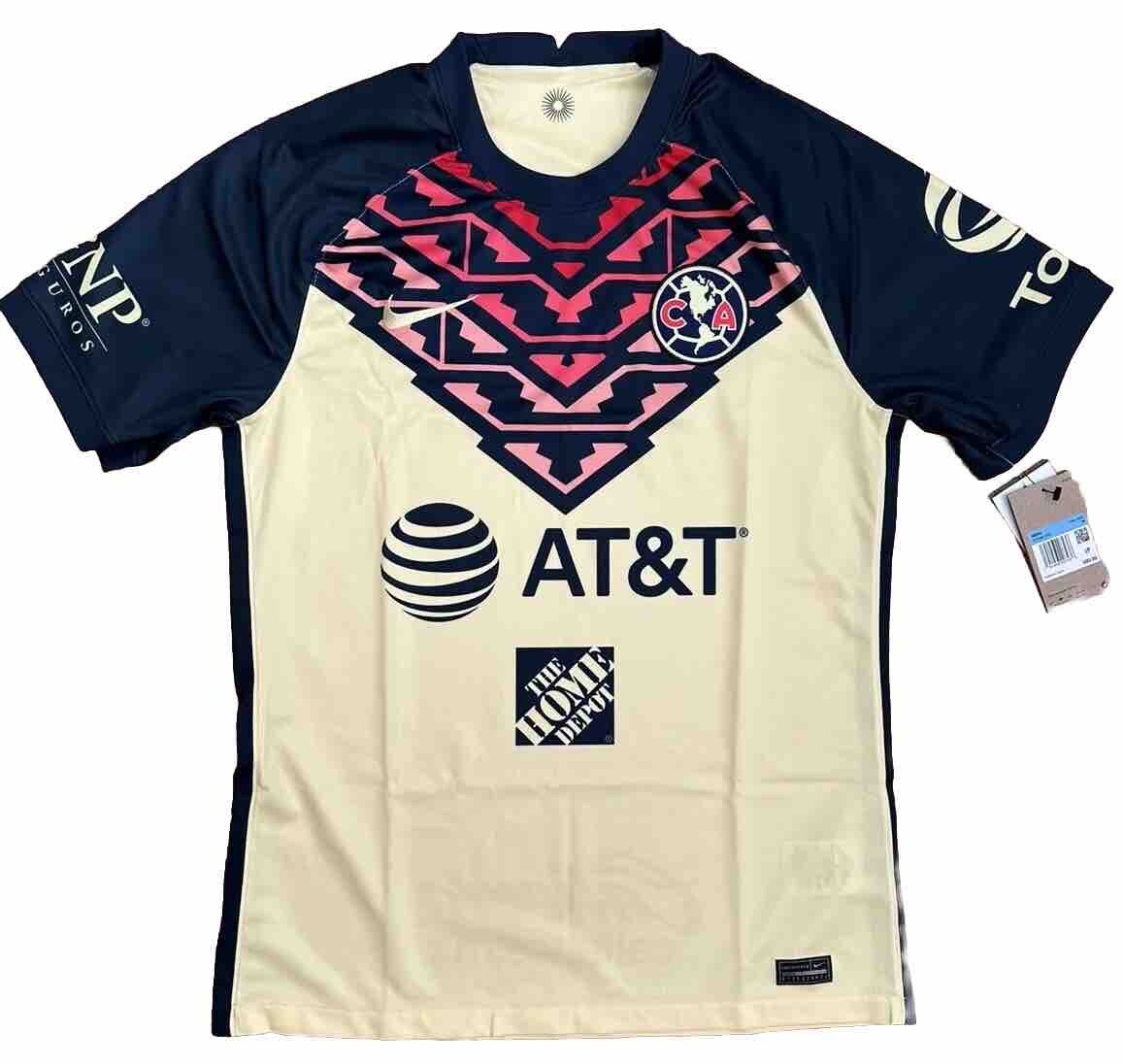 Nike Club America Stadium Home Jersey Men’s Medium 2020-2021 CV7887-706 New