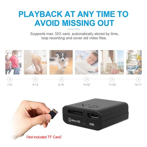 1080P Mini Camera DIY HD IP DVR Small Home Security Motion Cam Indoor SmartCam - Picture 3 of 8