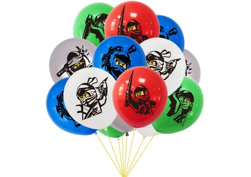 Lego Ninjago Geburtstagsbanner, Lego Ninjago Ballons, Lego Ninjago Kuchen Topper - Bild 6 von 9