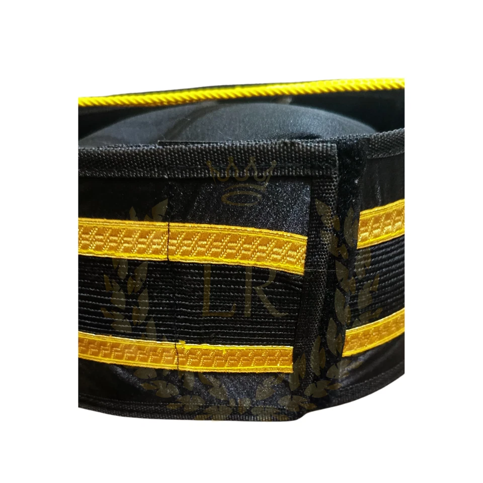Masonic Regalia Scottish Rite 32 Degree Adjustable Hand Embroidered Crown Cap - Image 3 of 4