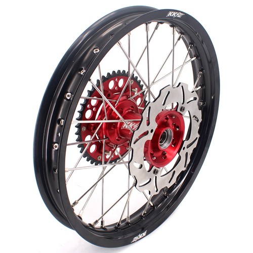 Llantas KKE 21-19" para Honda CR125R 1998-2001 CR250R 1997 1999 2001 CNC rojas - Imagen 8 de 12