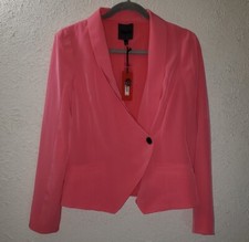 Nwt Forenza Sz M Medium Pink Jacket Blazer Women's Business Casual Asymmetrical