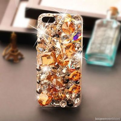 3D Luxury Bling Crystal Rhinestone Diamonds Hard Back Case Cover for Cell Phones